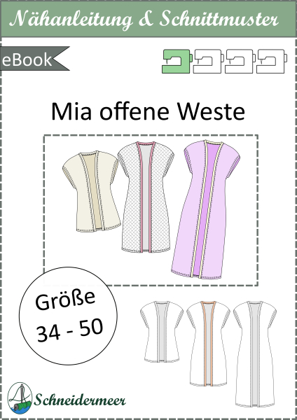 Mia - offene Weste & ärmelloser Cardigan